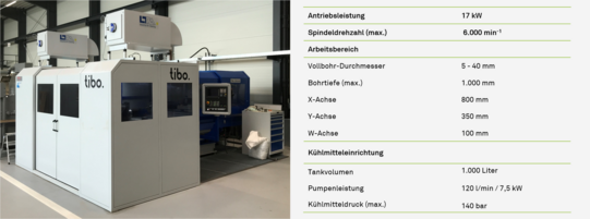 Fräs-und Tiefbohr-Kreuztischmaschine tibo KTE40-1000