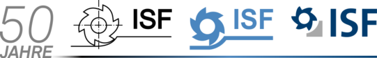 50 Jahre ISF Logo mit verschiedenen zeitlichen Logos vom ISF