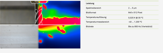 Beispielaufnahme der Thermografiekamera der Firma InfraTec