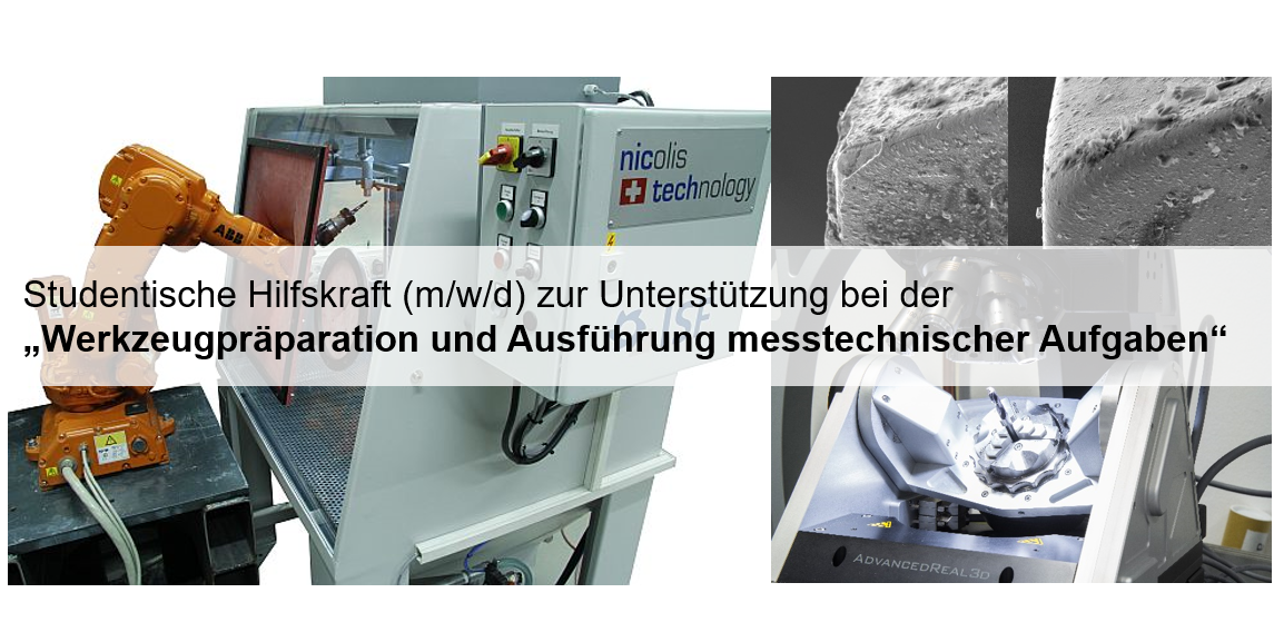 Teaserbild zur Stellenausschreibung; Abgebbildet sind unterschiedliche Produktions- und Messmaschinen